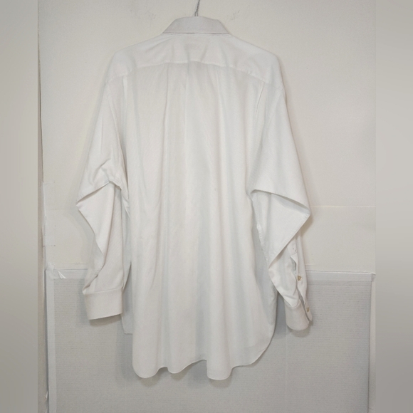 CULWELL & SON set Of 2 White Button Down Long Sleeve Shirts Size (18) - Picture 3 of 16